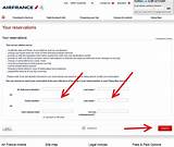 Air France Your Reservation Photos