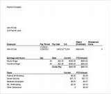 Photos of Payroll Check Template Pdf