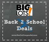 Images of Big Lots Back To School