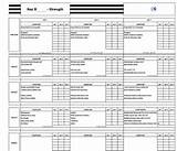 Strength And Conditioning Program Template Photos