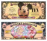 Pictures of Mickey Mouse Dollars