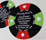 Poker Chip Save The Dates Photos