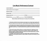 Pictures of Free Music Performance Contract Templates