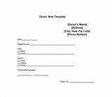 Photos of Doctors Note Template For Work Pdf