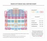 Detailed Seating Chart Radio City Music Hall