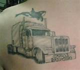 Semi Trucks Tattoos Pictures