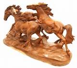 Wood Carvings Of Horses Photos