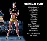 At Home Fitness Workout Photos