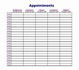 Pictures of Medical Appointment Scheduling Template