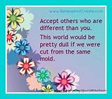 Photos of Quotes About Accepting Others