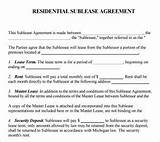 Residential Room Rental Agreement Form Free Images