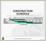Construction Progress Schedule Template