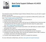 Pictures of Boot Camp Software Download