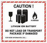 Lithium Ion Battery Sticker Photos