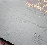 Foil Letterpress Wedding Invitations Pictures