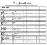 Workout Exercises Schedule Images