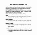 One Page Marketing Plan Pdf Images