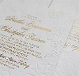 Foil Letterpress Wedding Invitations