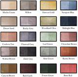 Pictures of Valspar Semi Transparent Concrete Stain Color Chart