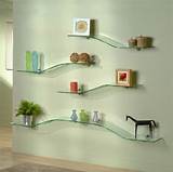 Modern Glass Wall Shelves