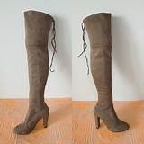 Images of Faux Suede Stretch Boots