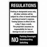Parking Lot Sign Height Regulations Photos