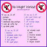 No Weight Workouts Images
