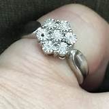 Diamond Chip Cluster Ring