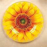 Pictures of Sunflower Plate Set
