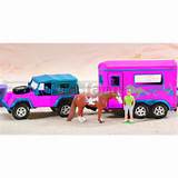 Large Toy Truck And Horse Trailer