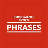 Performance Review Phrases Pictures