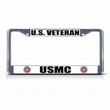 Pictures of Usmc License Plate Frame Chrome
