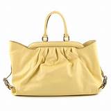 Pictures of Pale Yellow Leather Handbag