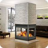 3 Sided Gas Fireplace Insert