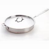 All Clad Stainless Steel 6 Quart Covered Saute Pan Pictures