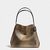 Snake Embossed Leather Handbags Images
