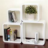 White Square Wall Shelves Photos