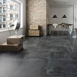 Black Slate Floor Tiles B&q