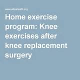 Exercise Program Knee Replacement Photos