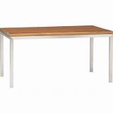 Wood Stainless Steel Dining Table Pictures
