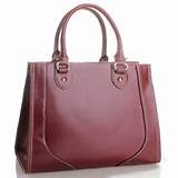 Pictures of Burgundy Leather Handbag