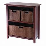 Winsome Milan Storage Shelf And Baskets Images