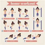 Women''s Home Fitness Workout Images