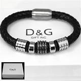 Pictures of Leather And Stainless Steel Mens Bracelets