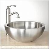 Hammered Stainless Steel Vessel Sink Pictures