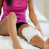 Photos of Icing Knee Pain