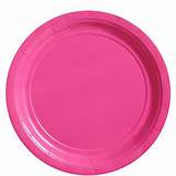 Hot Pink Paper Plates