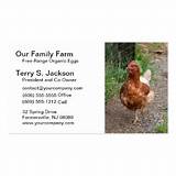 Pictures of Poultry Business Cards