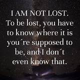 Feeling Lost Quotes Photos