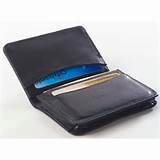 Leather Business Card Holder Wallet